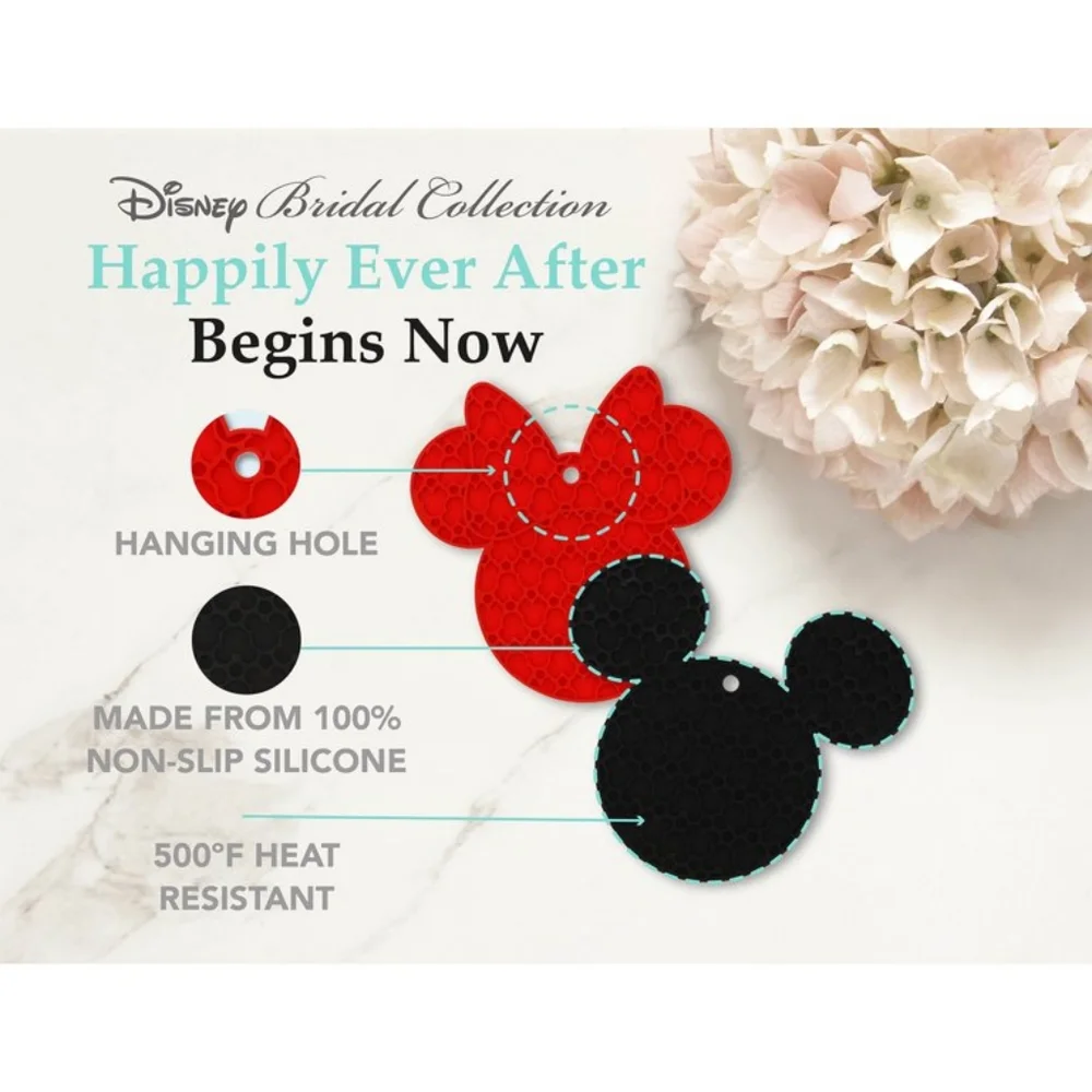NWT Mickey and Minnie Set of 2 Trivets